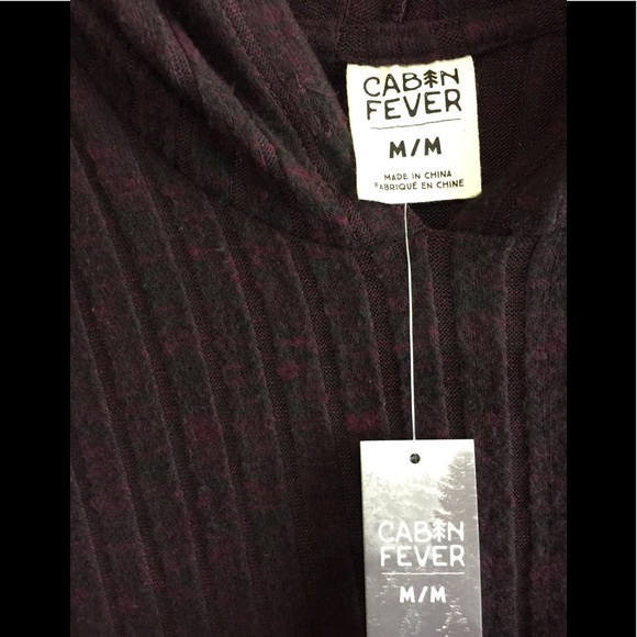 Cabin Fever Hooded Sweater Sz M - Picture 2 of 8